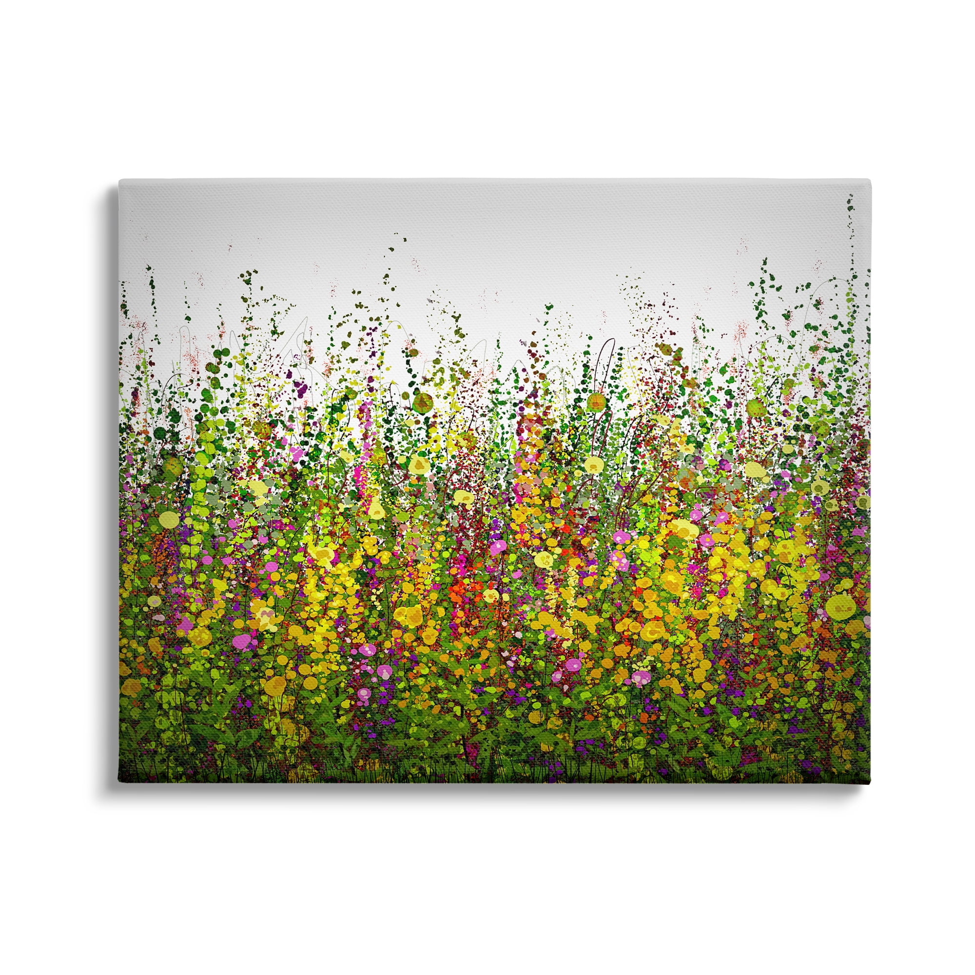 Stupell Industries Abstract Meadow Grasses Abstract Painting Gallery Wrapped Canvas Print Wall Art, 40 x 30