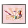 thumbnail image 1 of Stupell Industries Abstract Mindfulness Exercise People Painting Gray Floater Framed Canvas Art Print Wall Art, 31 x 25, 1 of 10