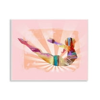 Stupell Industries Abstract Mindfulness Exercise People Painting Unframed Art Print Wall Art, 14 x 11