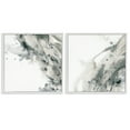 thumbnail image 1 of Stupell Industries Abstract Monochromatic Liquid Abstract Painting White Framed Art Print Wall Art, 12 x 12, Set of 2, 1 of 2