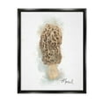 thumbnail image 1 of Stupell Industries Abstract Morel Mushroom Botanical & Floral Painting Black Floater Framed Canvas Art Print Wall Art, 25 x 31, 1 of 10