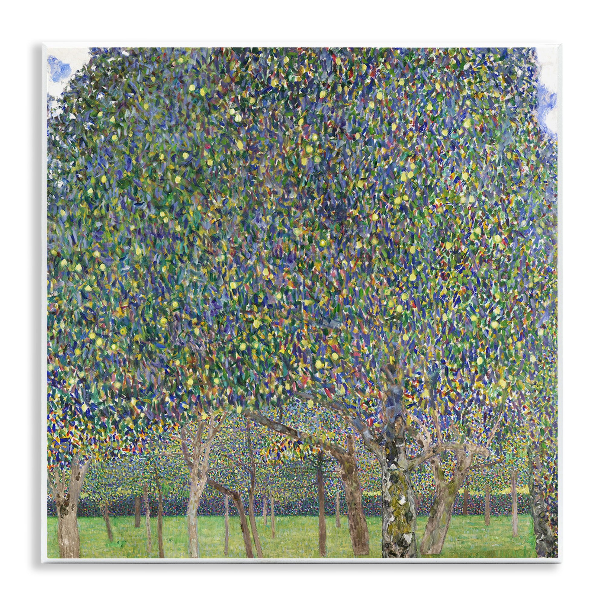 Stupell Industries Abstract Mosaic Trees Landscape & Nature Painting Unframed Art Print Wall Art, 12 x 12