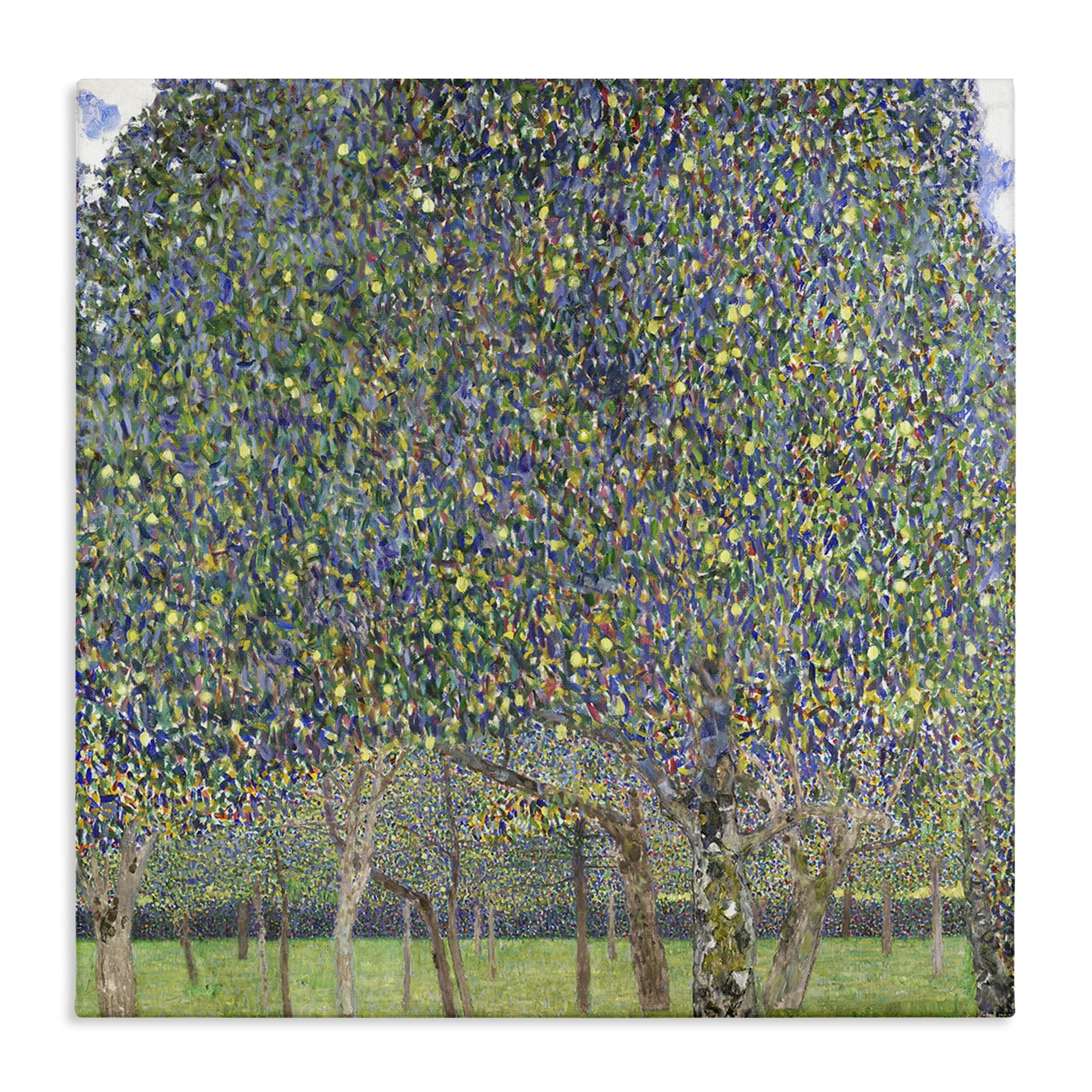 Stupell Industries Abstract Mosaic Trees Landscape & Nature Painting Wrapped Canvas Art Print Wall Art, 24 x 24