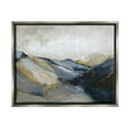 thumbnail image 1 of Stupell Industries Abstract Mountain Peaks Landscape Painting Luster Gray Floating Framed Canvas Print Wall Art, Design by Design Fabrikken, 1 of 6