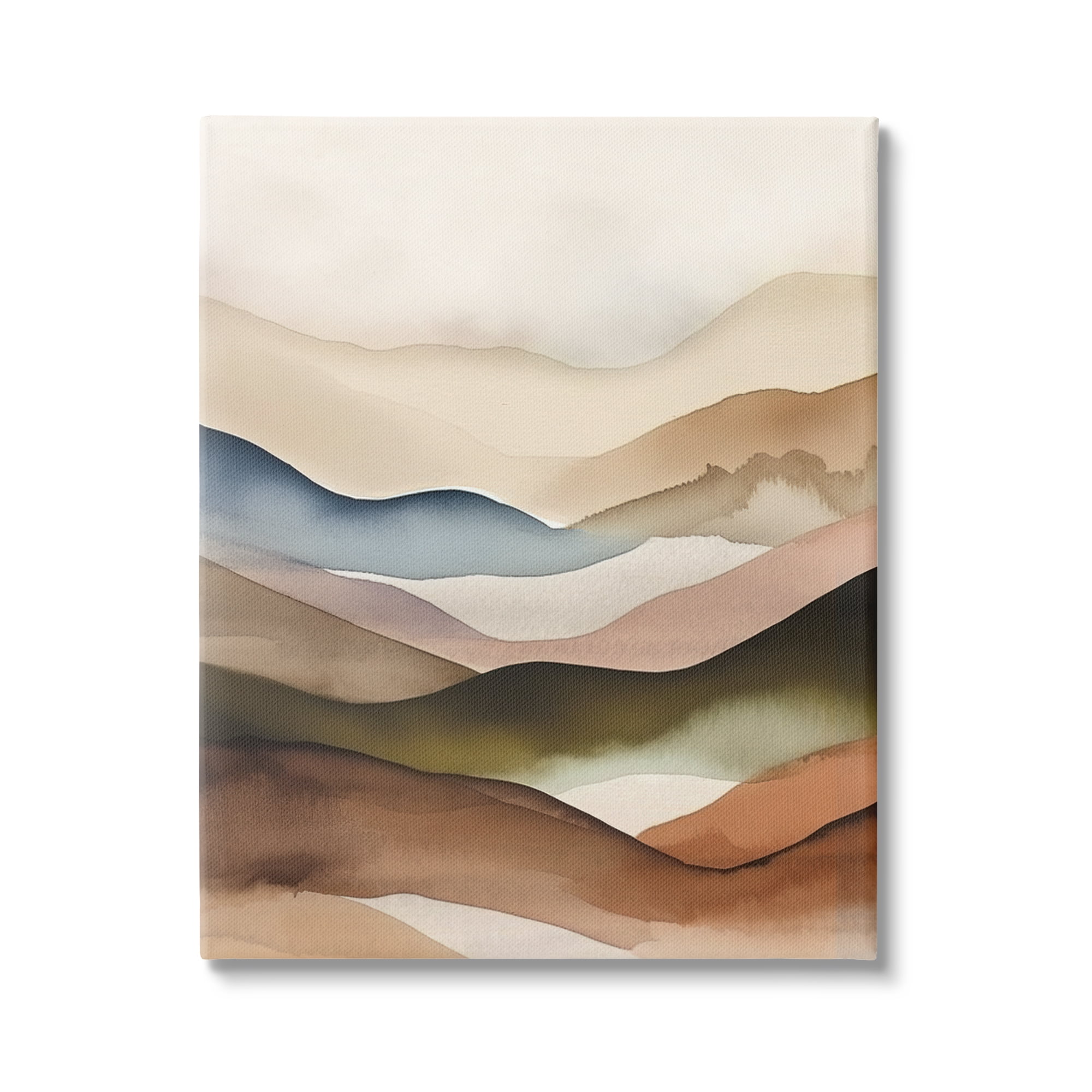 Stupell Industries Abstract Mountain Range Landscape Painting Gallery Wrapped Canvas Art Print Wall Art, 24 x 30