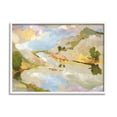 thumbnail image 1 of Stupell Industries Abstract Mountain Reflection Painting Painting White Framed Art Print Wall Art, Design by Trevor Copenhaver, 1 of 7