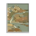 thumbnail image 1 of Stupell Industries Abstract Mountain River Blocked Neutrals Graphic Art Gray Framed Art Print Wall Art, Design by Nikita Jariwala, 1 of 7