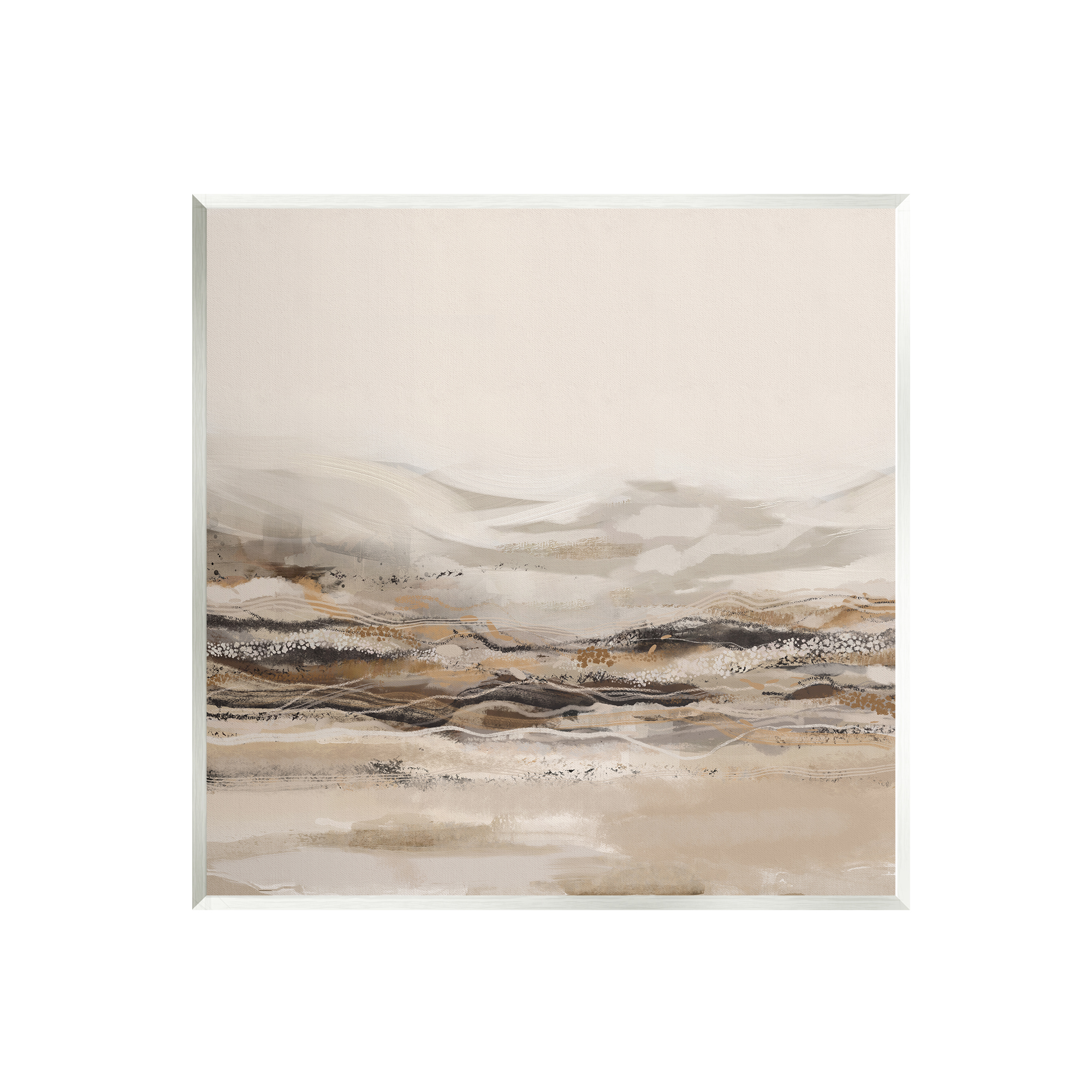 Stupell Industries Abstract Mountains Landscape Nature Painting Unframed Art Print Wall Art, 12 x 12