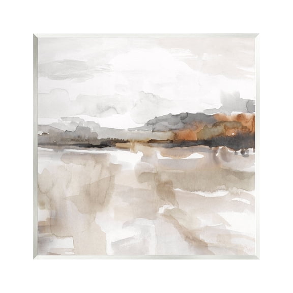 Stupell Industries Abstract Muted Landscape Abstract Painting Unframed Art Print Wall Art, 12 x 12