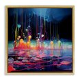thumbnail image 1 of Stupell Industries Abstract Mystic Landscape Abstract Painting Gold Floater Framed Canvas Art Print Wall Art, 25 x 25, 1 of 10