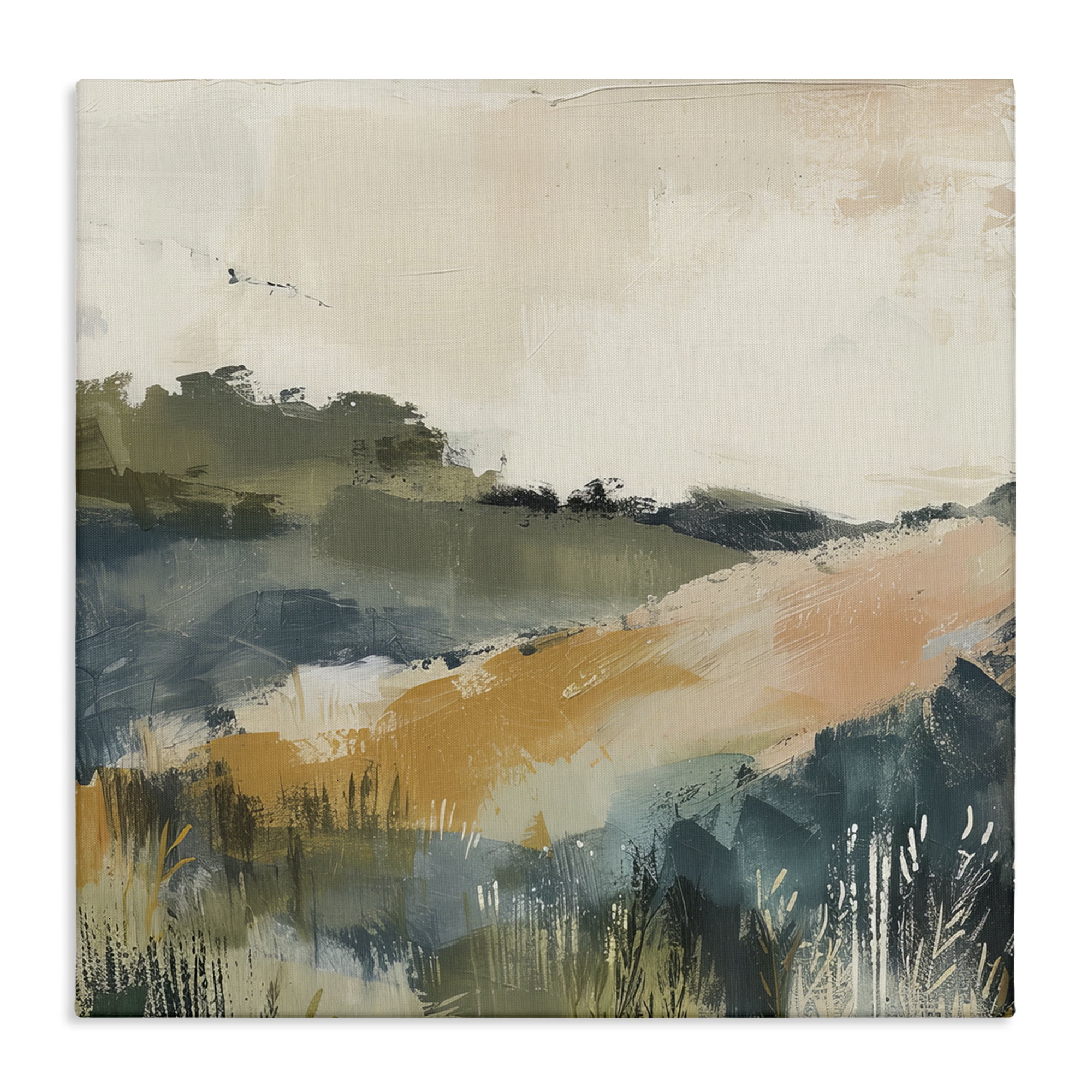 Stupell Industries Abstract Nature Hills Landscape & Nature Painting Wrapped Canvas Art Print Wall Art, 30 x 30