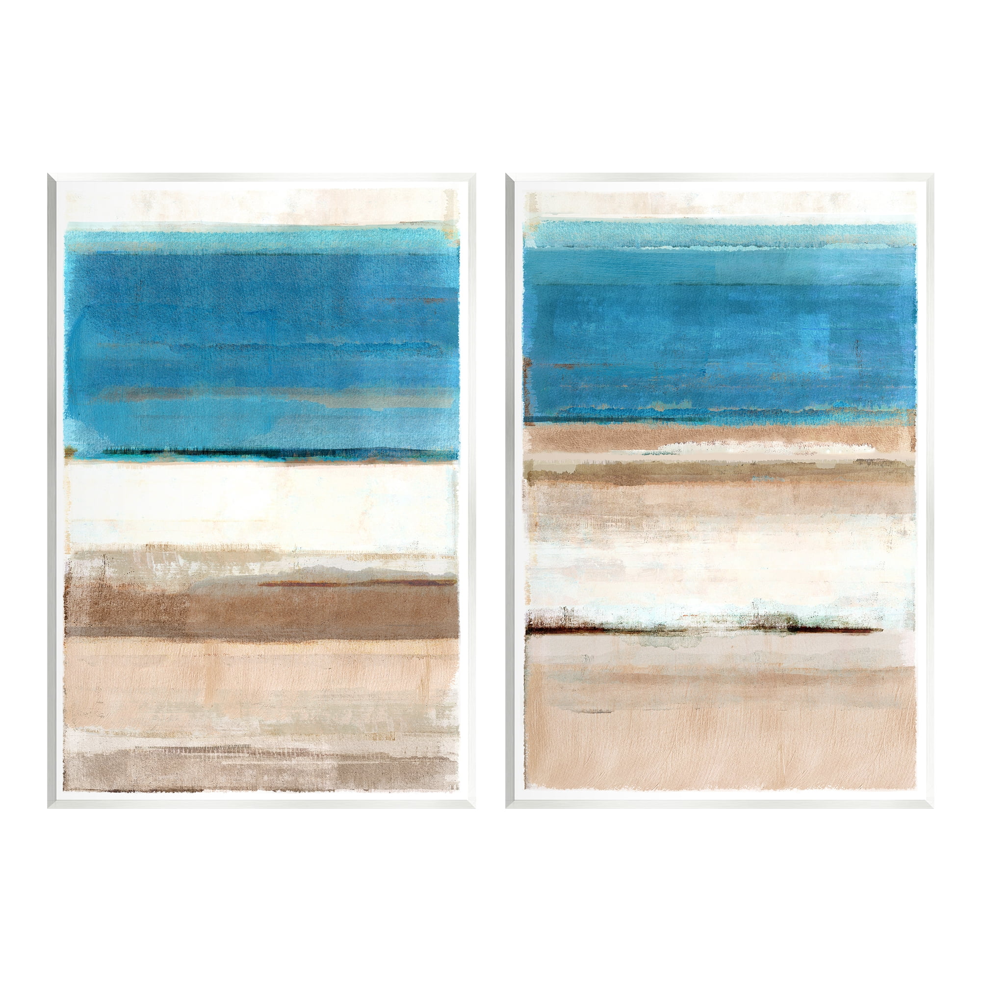 Stupell Industries Abstract Nautical Abstraction Abstract Painting Unframed Art Print Wall Art, 13 x 19