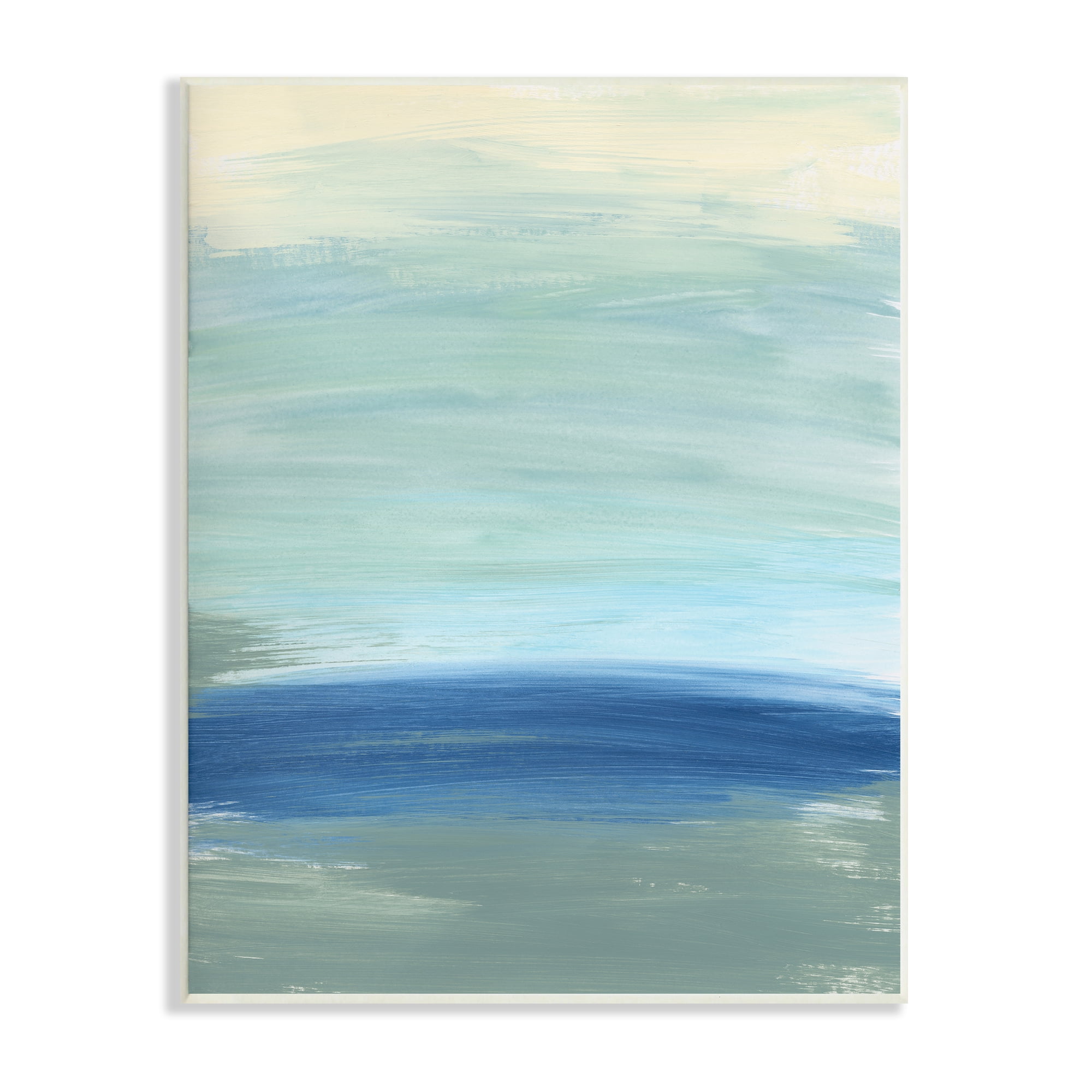 Stupell Industries Abstract Nautical Wave Inspiration Fluid Blue Waves, 10 x 15, Designed by Bronwyn Baker