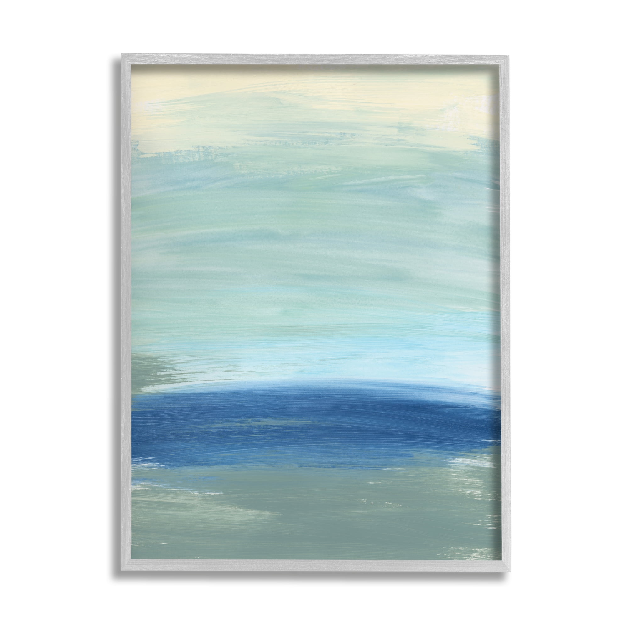 Stupell Industries Abstract Nautical Wave Inspiration Fluid Blue Waves, 16 x 20, Designed by Bronwyn Baker