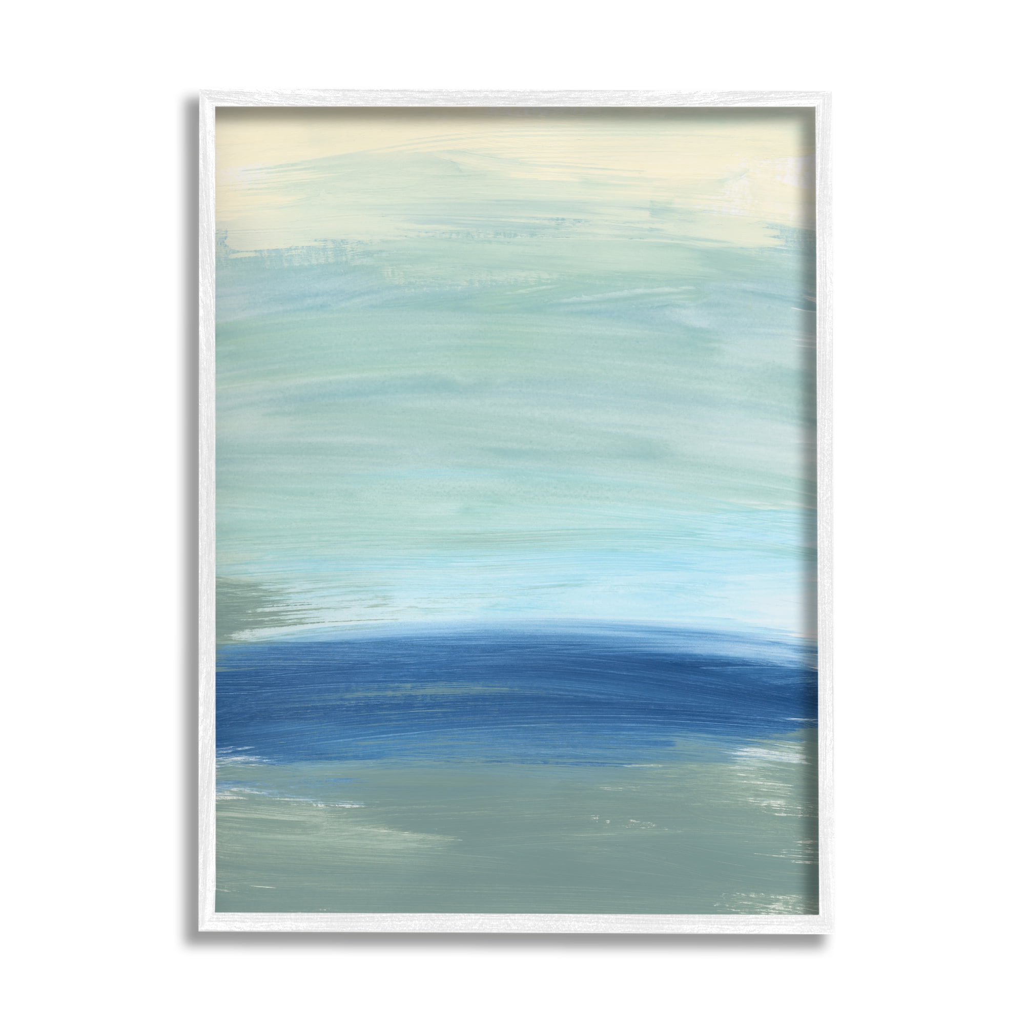 Stupell Industries Abstract Nautical Wave Inspiration Fluid Blue Waves, 16 x 20, Designed by Bronwyn Baker