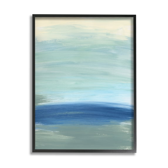 Stupell Industries Abstract Nautical Wave Inspiration Fluid Blue Waves, 16 x 20, Designed by Bronwyn Baker
