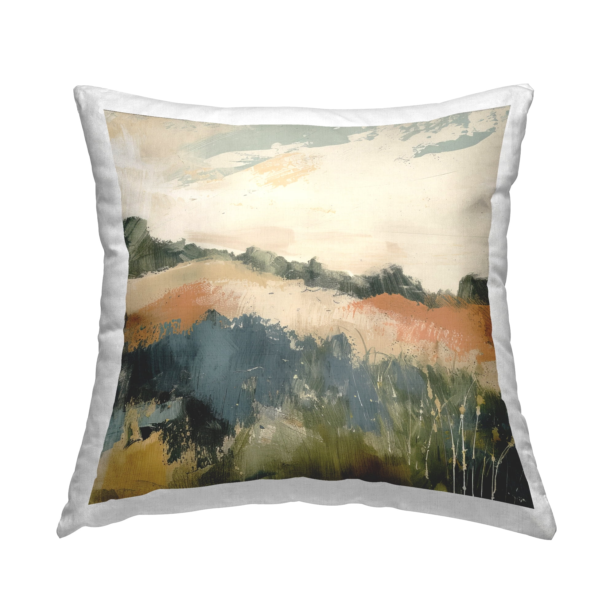 Stupell Industries Abstract Neutral Landscape Decorative Printed Throw Pillow Design by Irena Orlov.