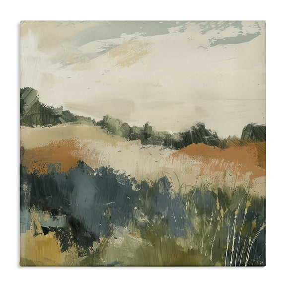 Stupell Industries Abstract Neutral Landscape Landscape & Nature Painting Wrapped Canvas Art Print Wall Art, 36 x 36