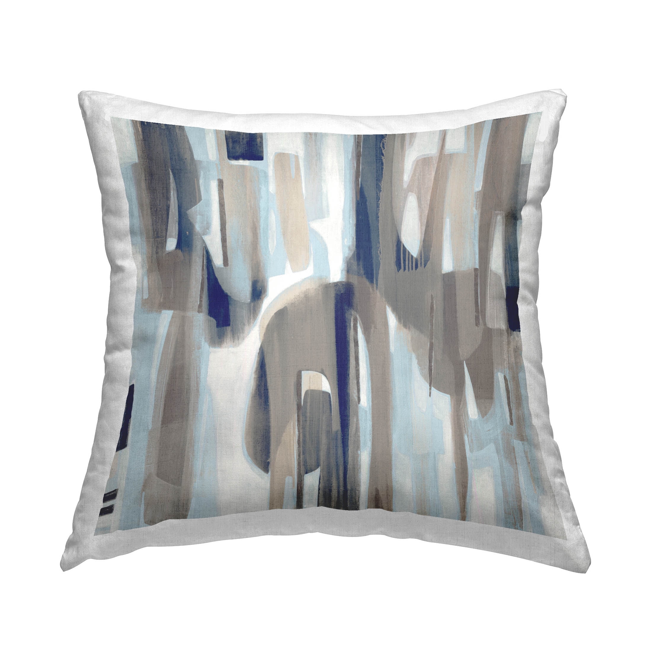 Stupell Industries Abstract Neutral Tones Arrangement Printed Throw Pillow Design by Liz Jardine