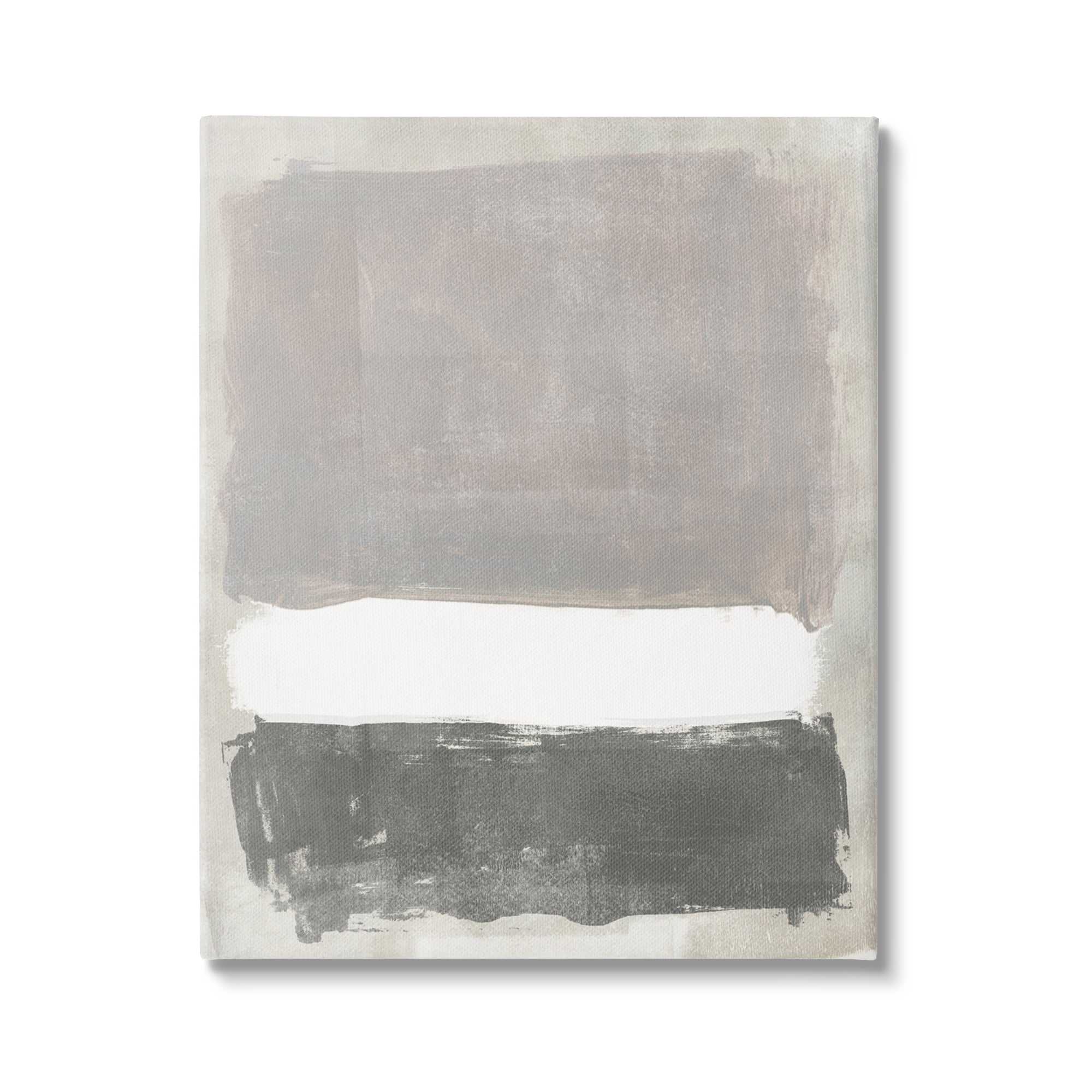 Neutral Abstract Blocked Shapes Canvas Print, 24 x 30