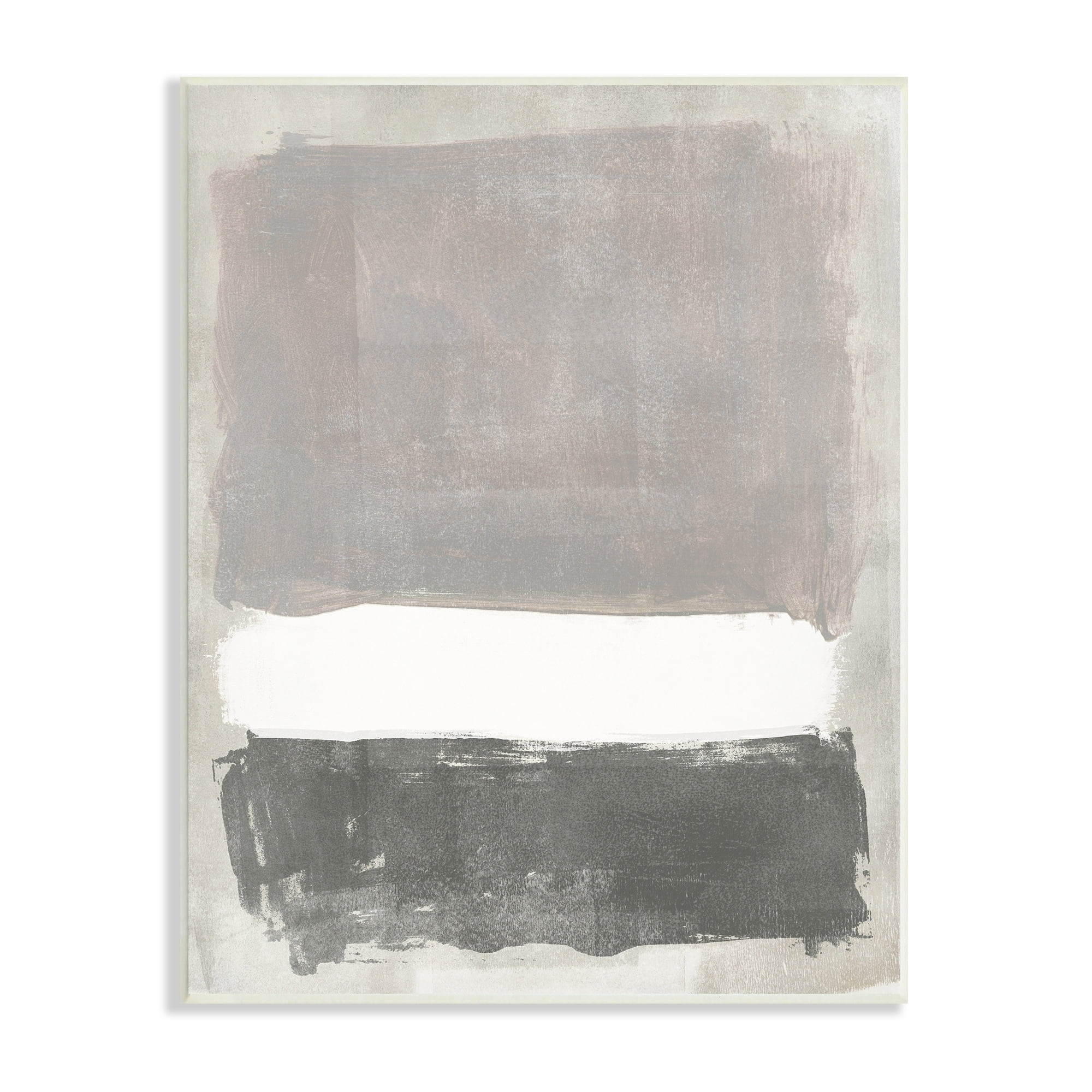 Stupell Industries Abstract Neutral Tones Modern Blocked Shapes Painting Unframed Art Print Wall Art, Design by Jennifer Paxton Parker