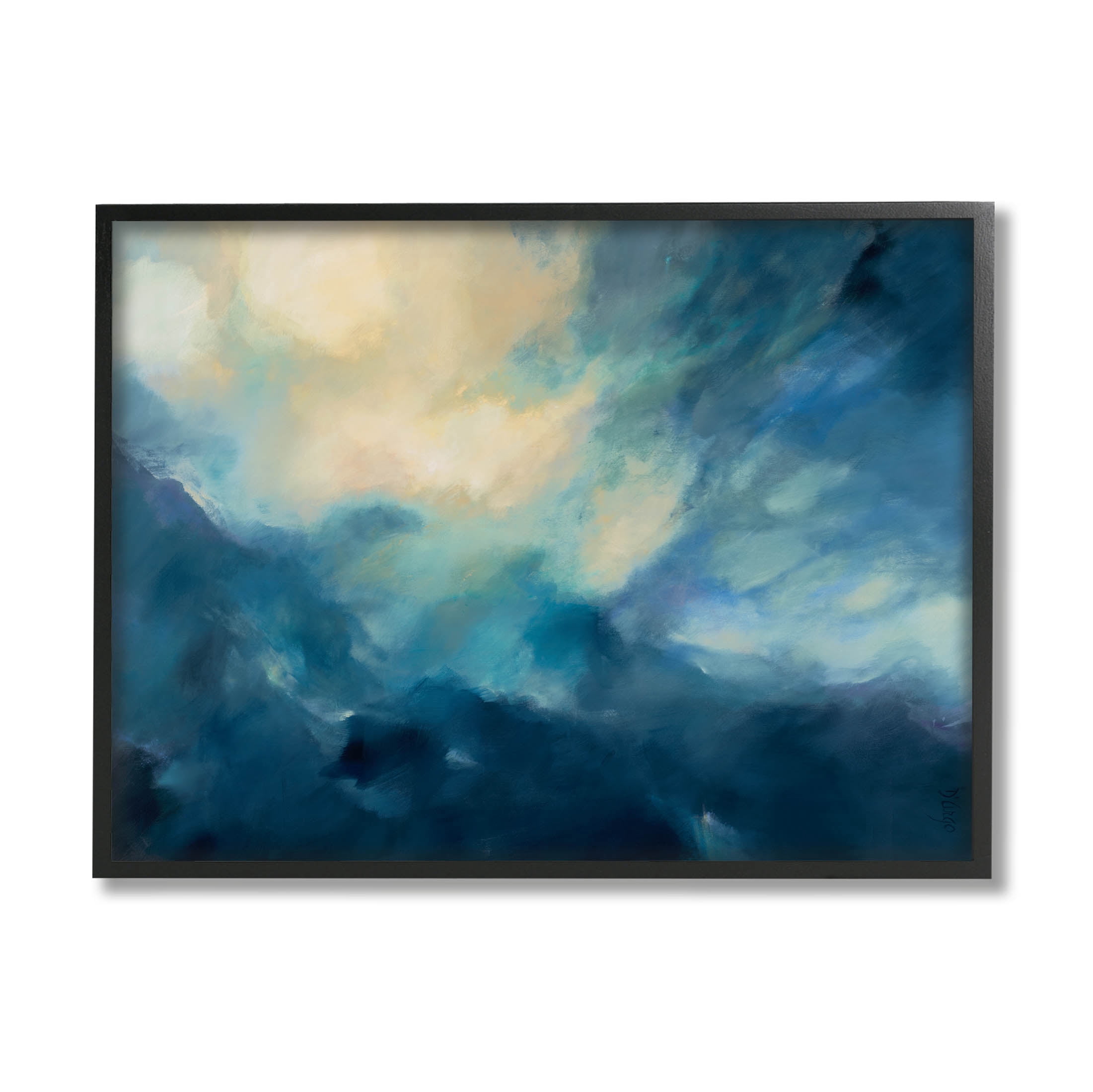 Stupell Industries Abstract Night Sky Scene Graphic Art Black Framed Art Print Wall Art, Design by Dina D'Argo