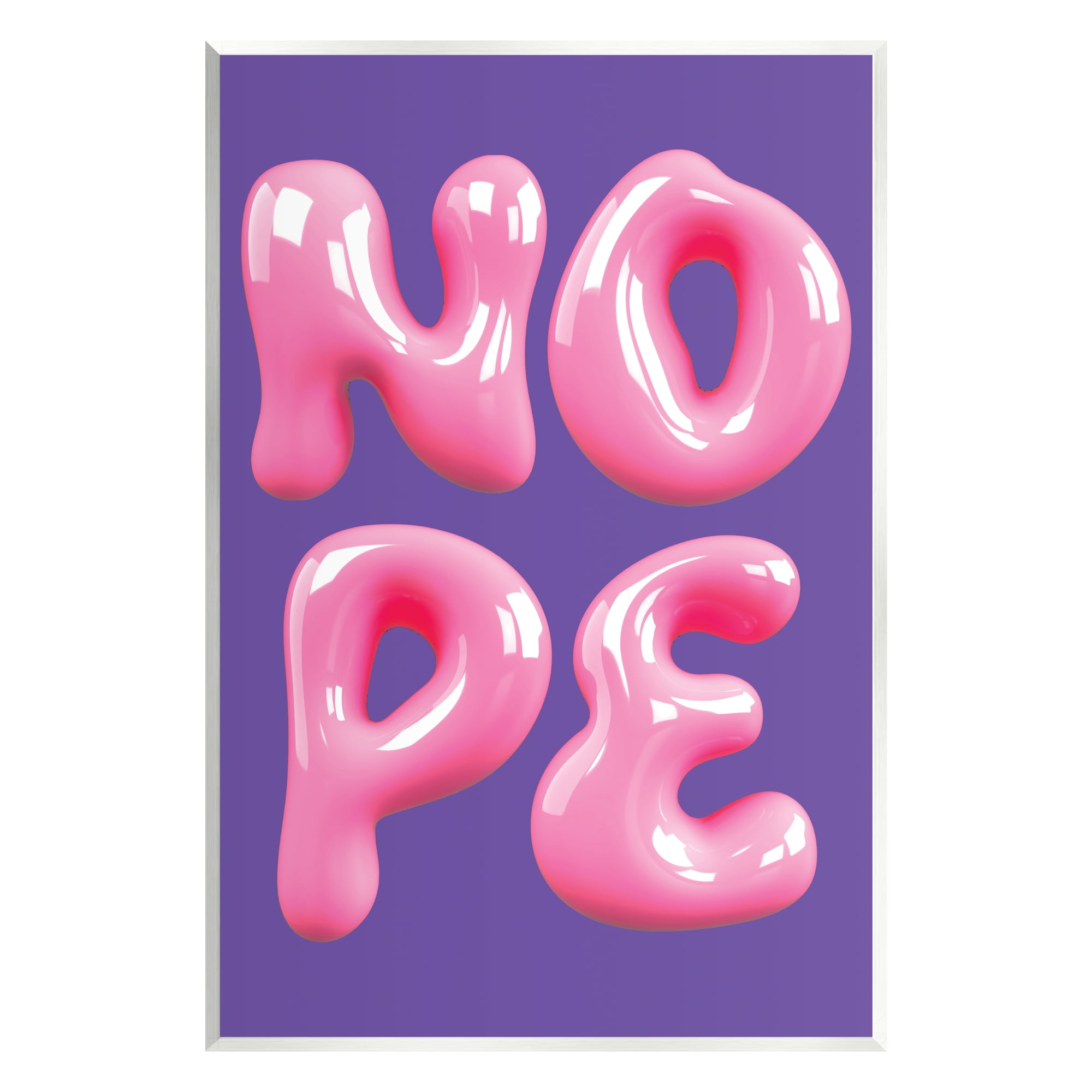 Stupell Industries Abstract Nope Bold Text Typography Painting Unframed Art Print Wall Art, 13 x 19