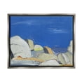 thumbnail image 1 of Stupell Industries Abstract Ocean Cliff Rocks Coastal Painting Gray Floater Framed Art Print Wall Art, 1 of 6