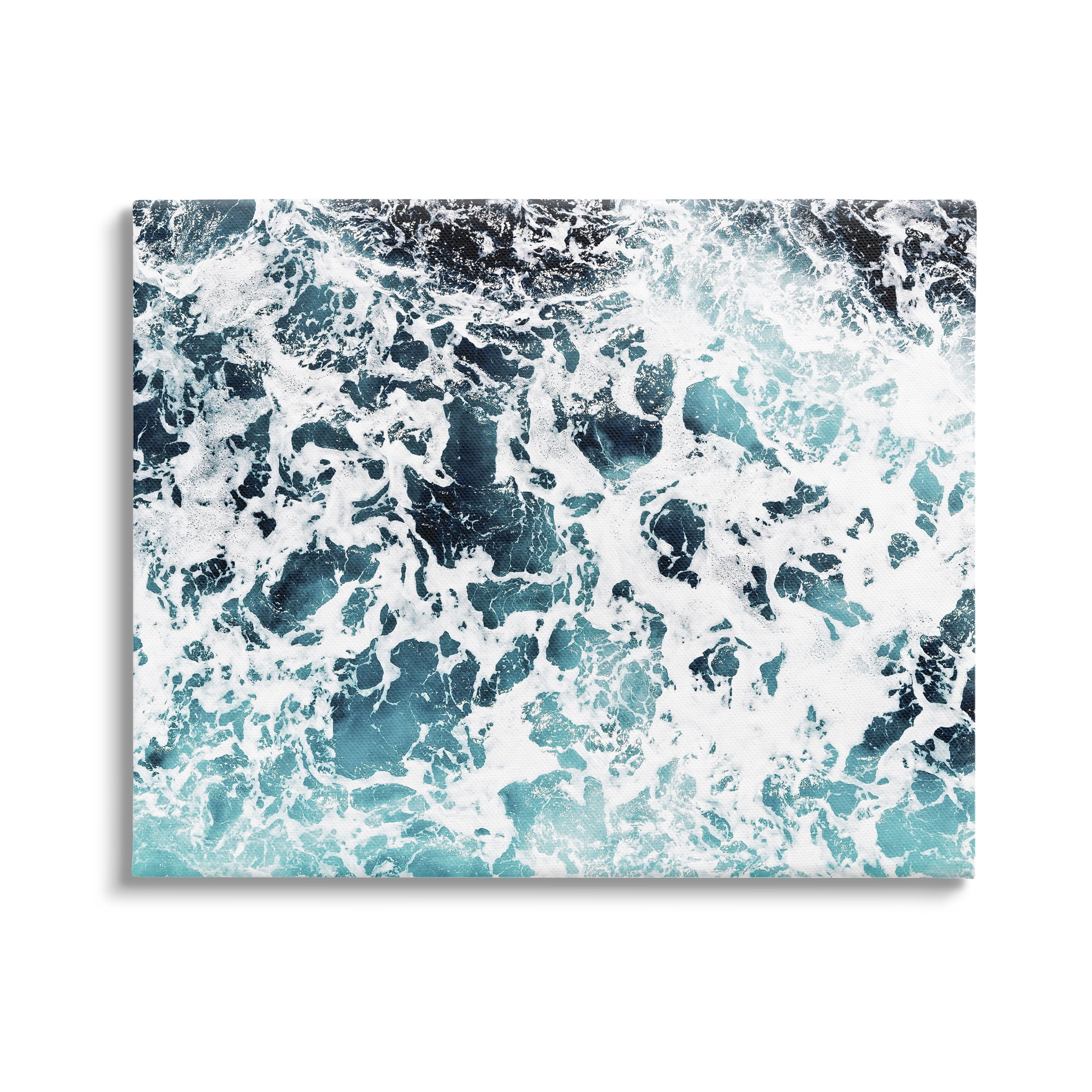 Stupell Industries Abstract Ocean Foam Pattern Nature Painting Gallery Wrapped Canvas Print Wall Art, 48 x 36
