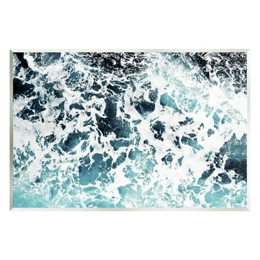 Stupell Industries Abstract Ocean Foam Pattern Nature Painting Unframed Art Print Wall Art, 15 x 10