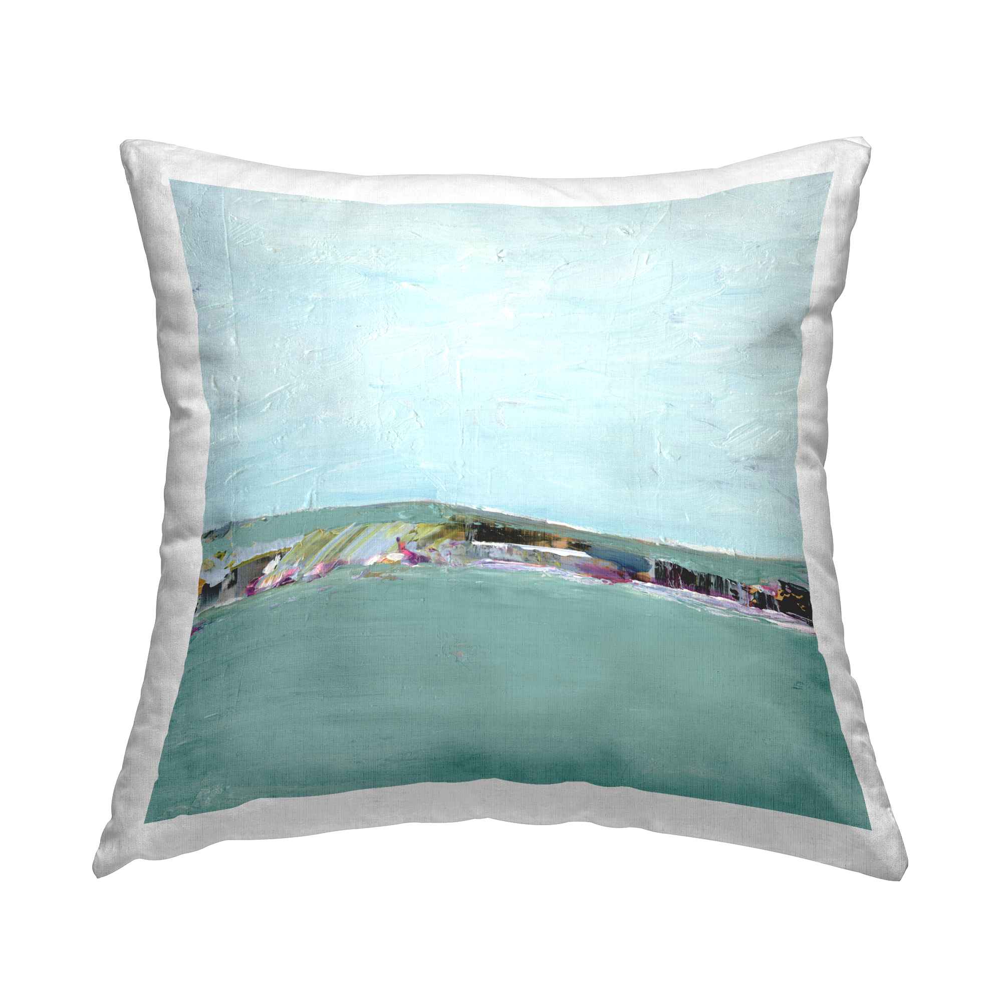 Stupell Industries Abstract Ocean Island Decorative Printed Throw Pillow Design by Ethan Harper .