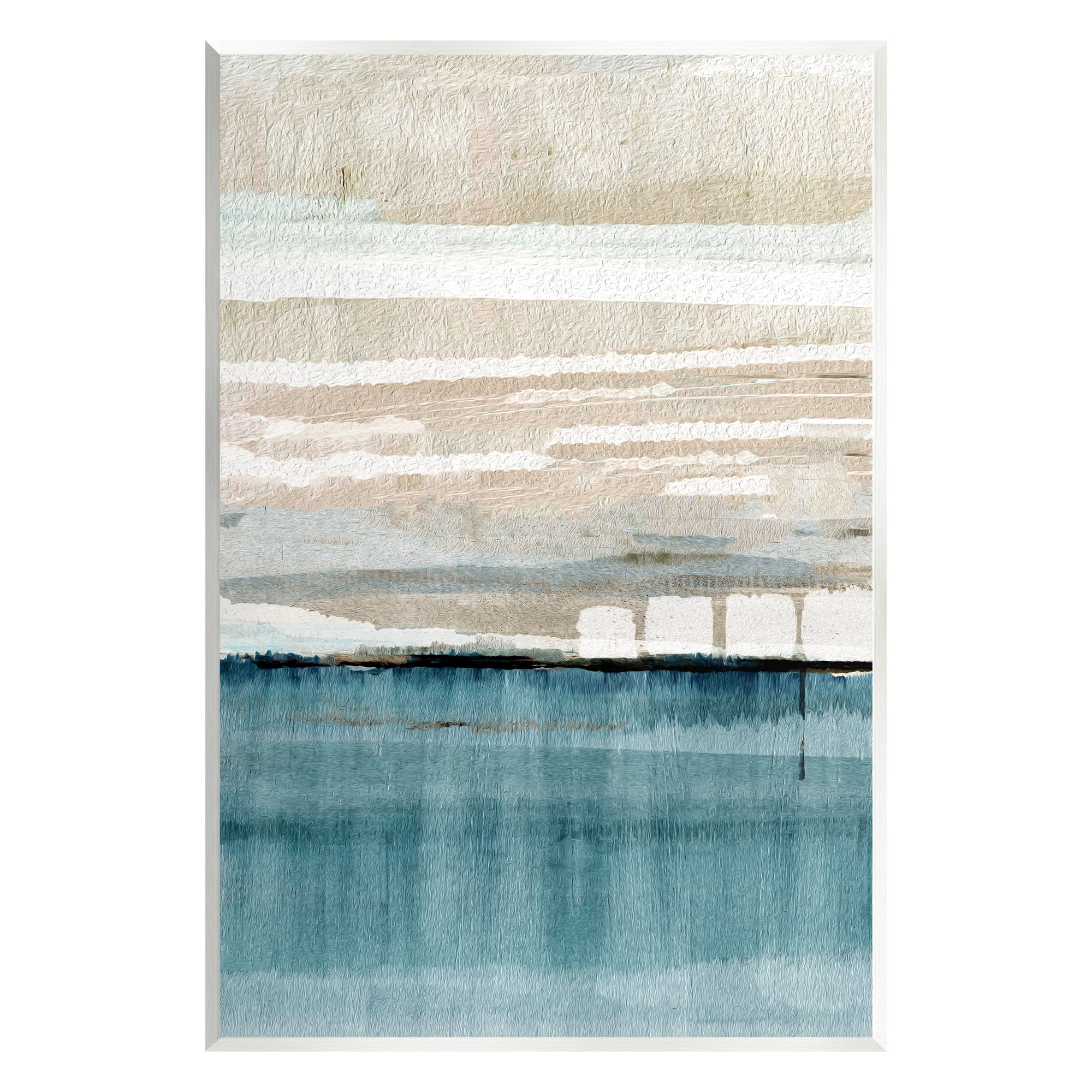 Stupell Industries Abstract Ocean Landscape Abstract Painting Unframed Art Print Wall Art, 10 x 15