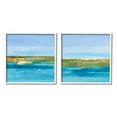 thumbnail image 1 of Stupell Industries Abstract Ocean Landscape Abstract Painting White Framed Art Print Wall Art, 17 x 17, Set of 2, 1 of 10