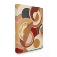 thumbnail image 1 of Stupell Industries Abstract Organic Red Brown Circles Asymmetric Design Canvas Wall Art Design by Grace Popp, 30" x 40", 1 of 6