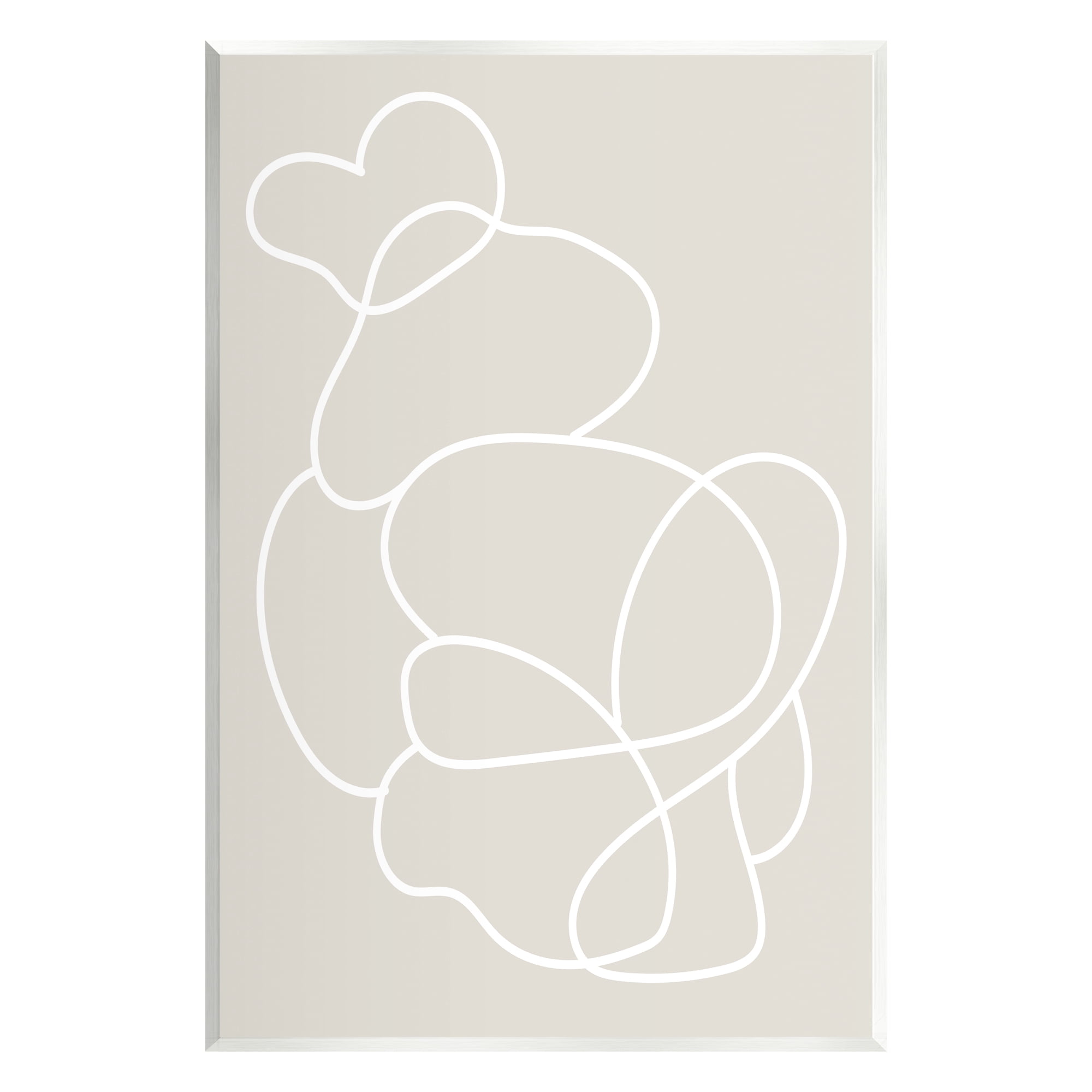 Stupell Industries Abstract Outline Composition Abstract Painting Unframed Art Print Wall Art, 13 x 19