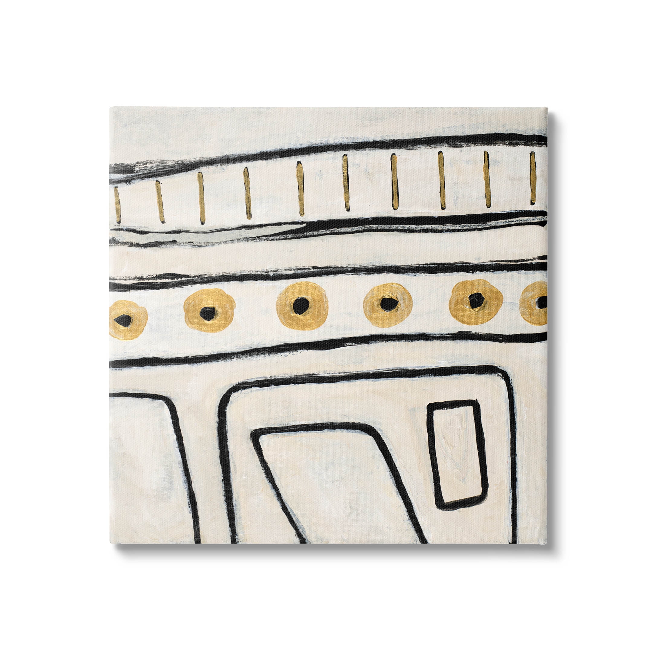 Stupell Industries Abstract Outline Shapes Pattern Painting Gallery Wrapped Canvas Print Wall Art, Design by Lanie Loreth