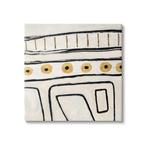 Stupell Industries Abstract Outline Shapes Pattern Painting Gallery Wrapped Canvas Print Wall Art, Design by Lanie Loreth