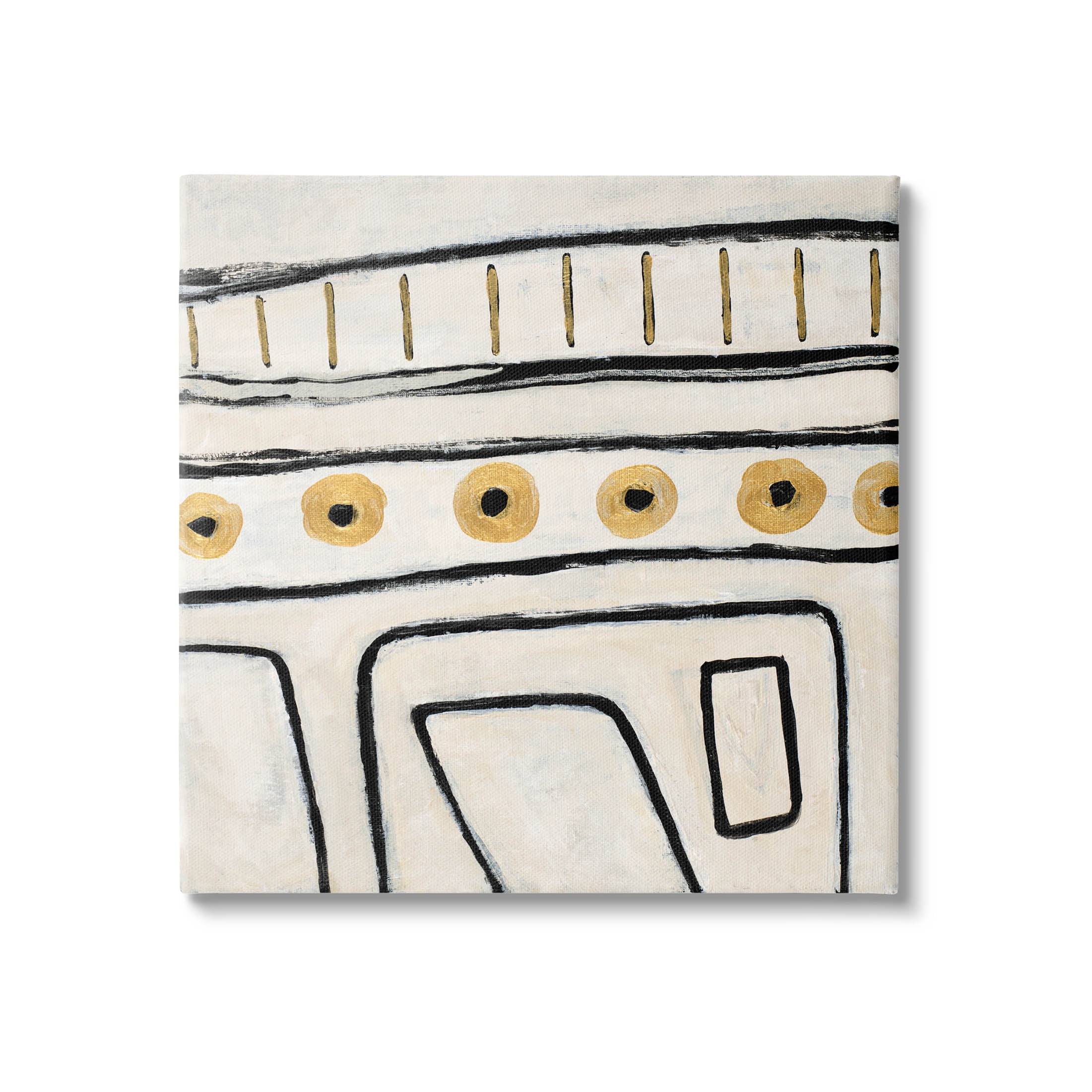 Stupell Industries Abstract Outline Shapes Pattern Painting Gallery Wrapped Canvas Print Wall Art, Design by Lanie Loreth