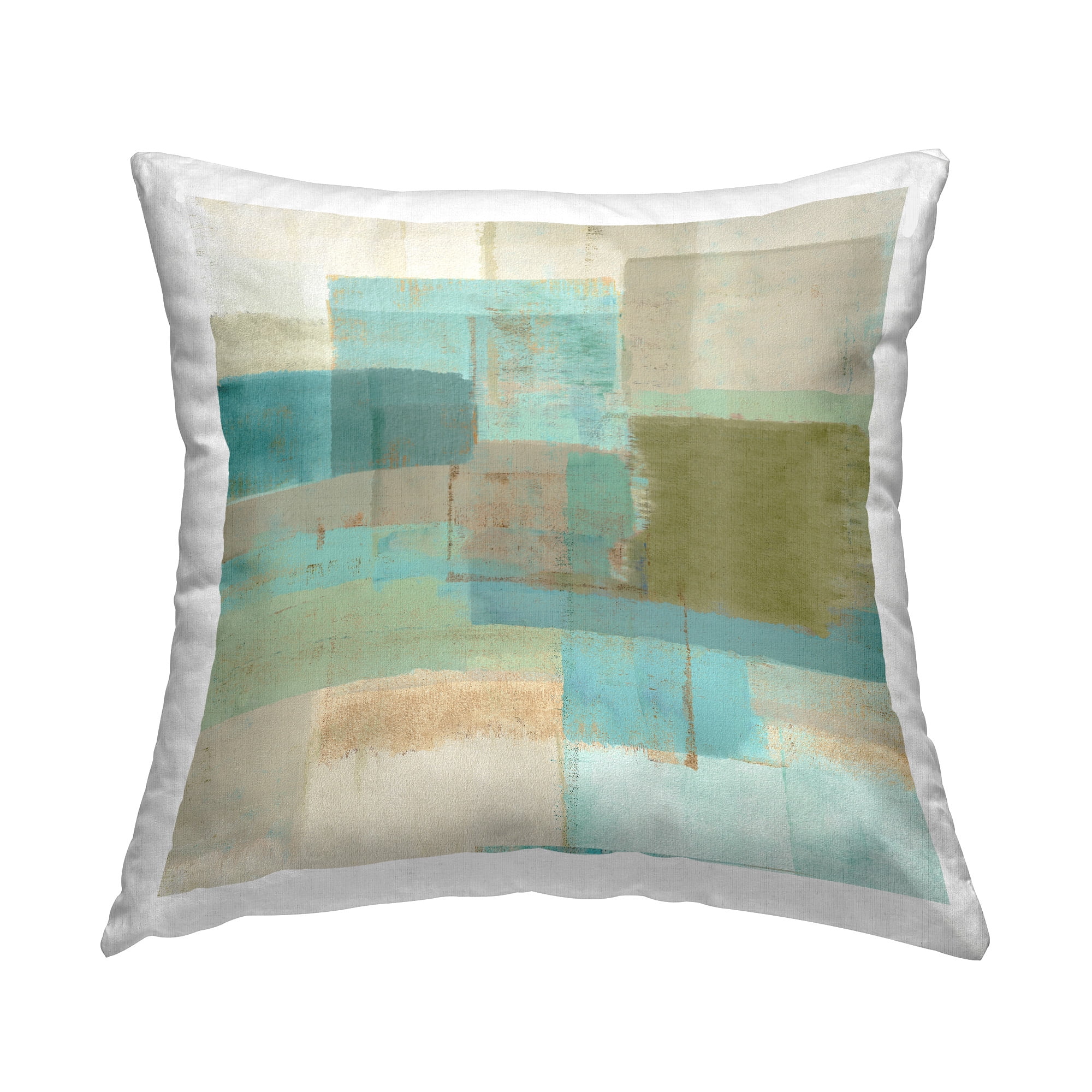 Stupell Industries Abstract Overlapping Shapes Decorative Printed Throw Pillow Design by Flora Kouta