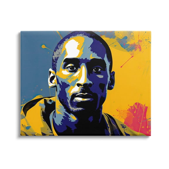Stupell Industries Abstract Paint Pop Kobe Abstract Painting Gallery Wrapped Canvas Art Print Wall Art, 48 x 36