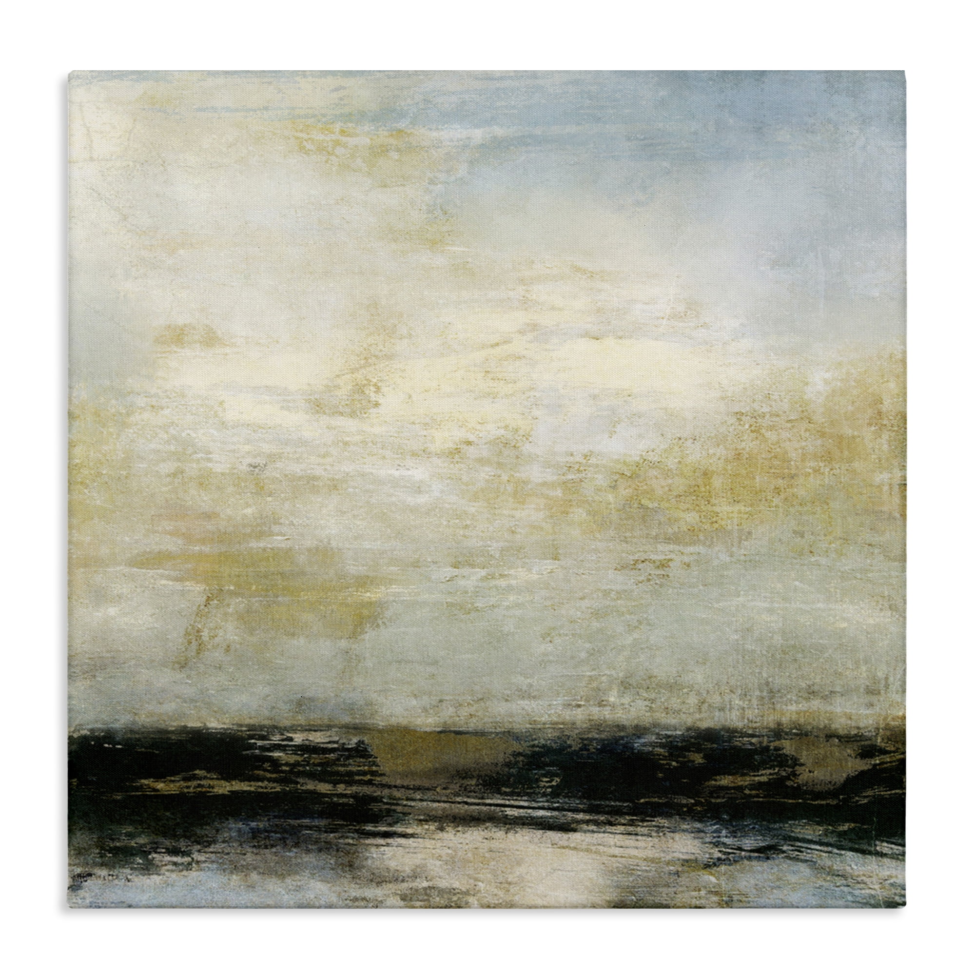 Stupell Industries Abstract Paint Streak Landscape Landscape Painting Gallery Wrapped Canvas Art Print Wall Art, 24 x 24