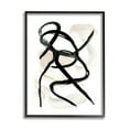 thumbnail image 1 of Stupell Industries Abstract Paint Strokes Layered Black Brown Black Framed by Daphne Polselli, 1 of 5