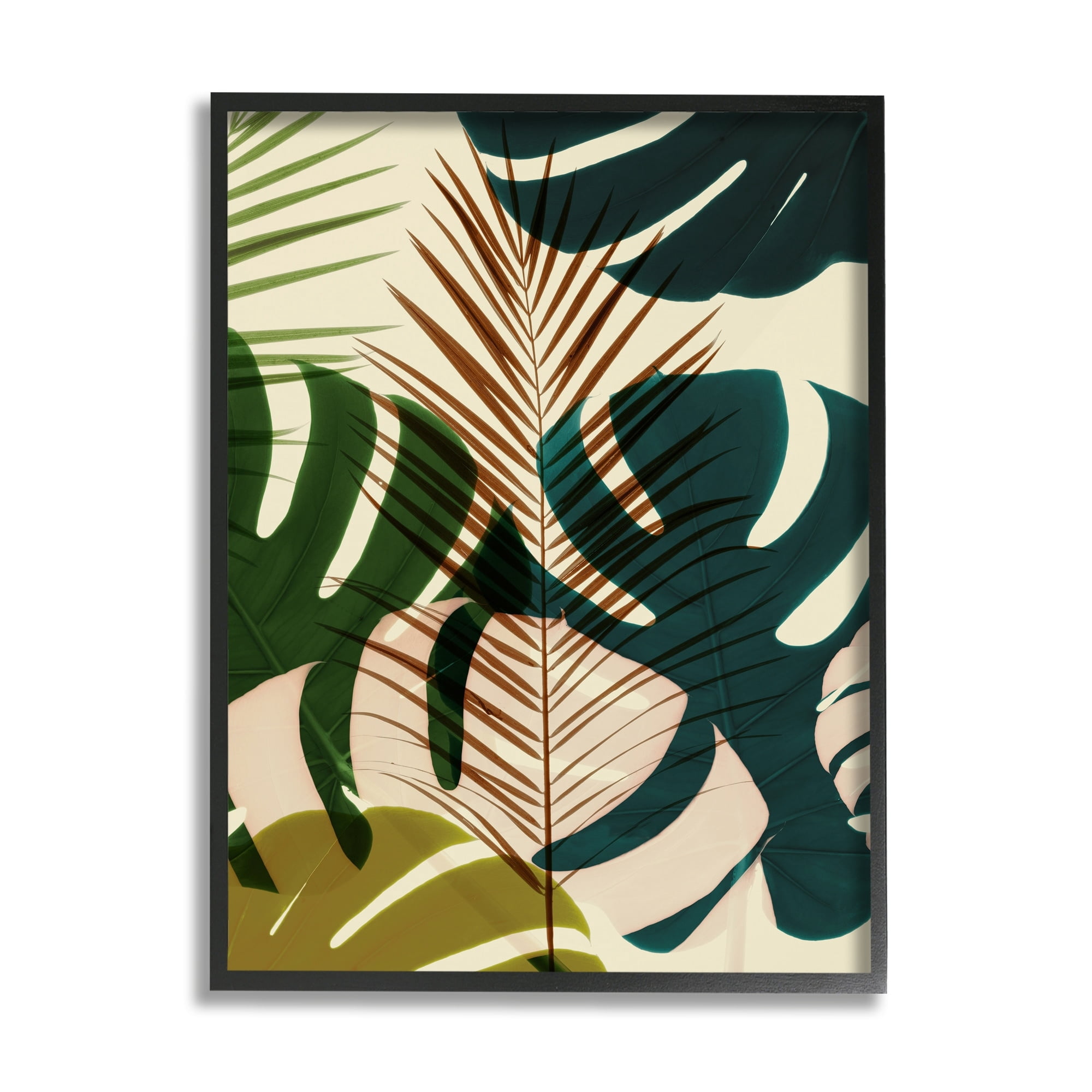 Stupell Industries Abstract Palm Frond Arrangement Warm Tropical Summer Plants, 11 x 14, Design by Ian Winstanley