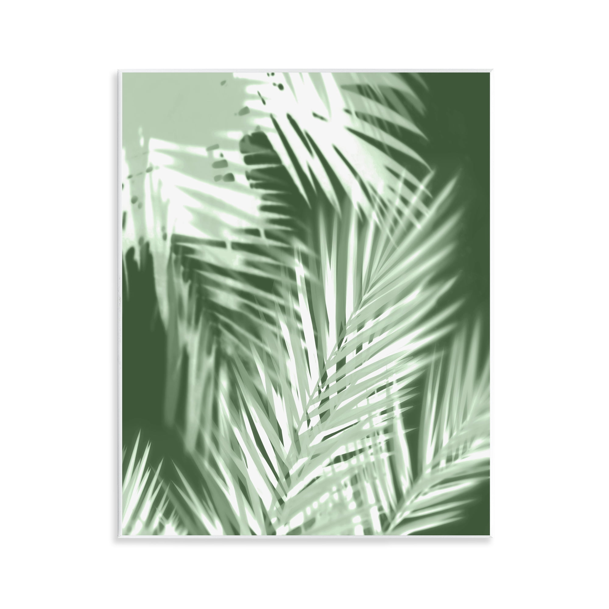 Stupell Industries Abstract Palm Leaves Botanical & Floral Painting Unframed Art Print Wall Art, 11 x 14