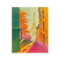 Stupell Industries Abstract Paris View Town & City Painting Unframed Art Print Wall Art, 11 x 14