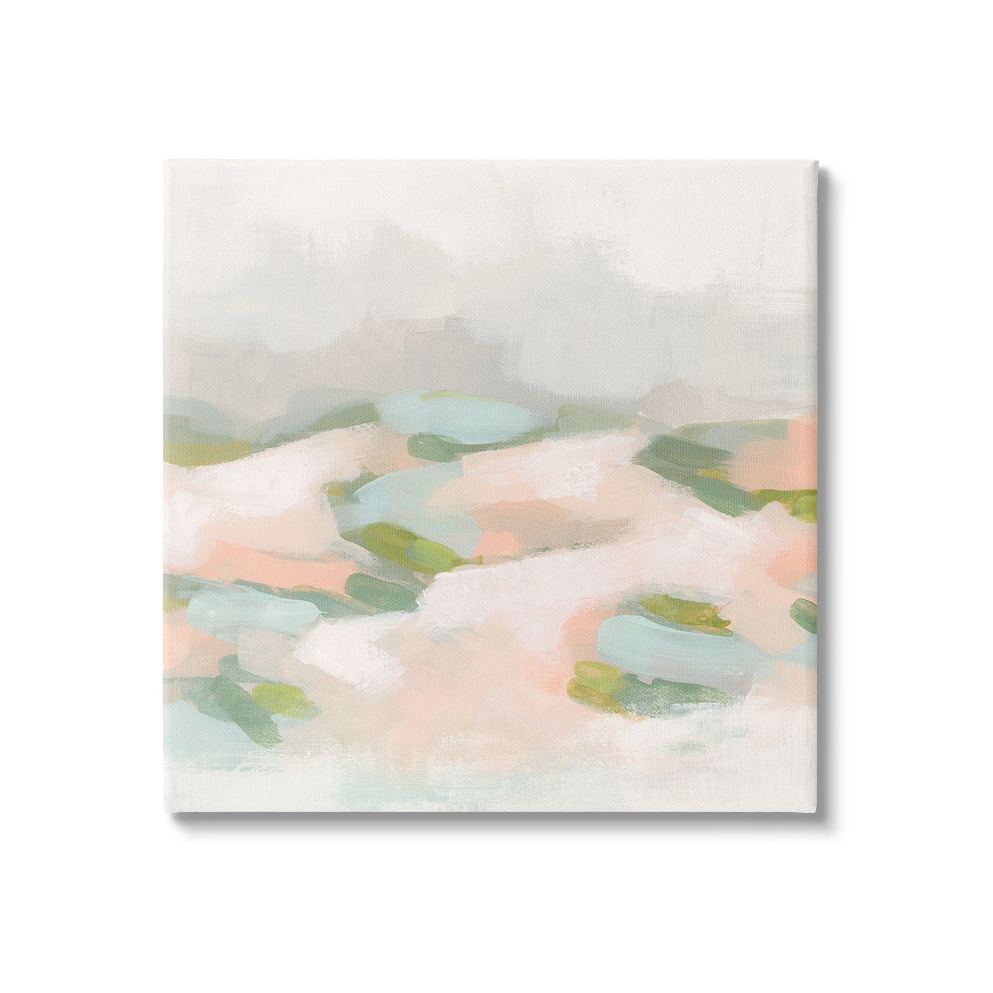 Stupell Industries Abstract Pastel Mountains Abstract Painting Gallery Wrapped Canvas Art Print Wall Art, 24 x 24