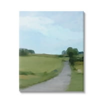 Stupell Industries Abstract Path Through Grassland Rural Landscape Scene Painting Gallery Wrapped Canvas Print Wall Art, Design by Amy Hall