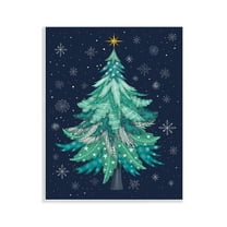 Stupell Industries Abstract Pattern Xmas Tree Holiday Painting Unframed Art Prints Wall Art, 11 x 14
