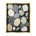 thumbnail image 1 of Stupell Industries Abstract Pebbles & Leaves Abstract Painting Gold Floater Framed Canvas Art Print Wall Art, 17 x 21, 1 of 10