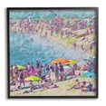 thumbnail image 1 of Stupell Industries Abstract People on Beach Landscape Painting Black Framed Art Print Wall Art, 17 x 17, 1 of 9